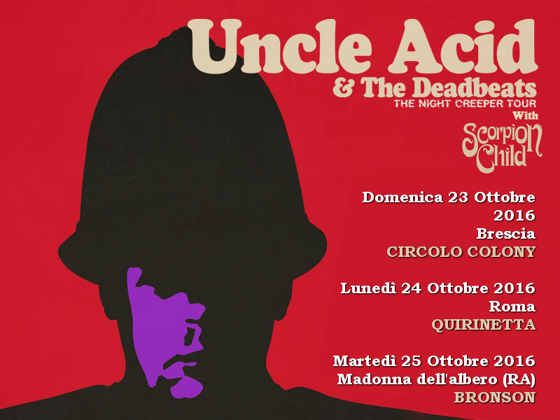 Uncle Acid in Italia ad Ottobre per tre date con Scorpion Child